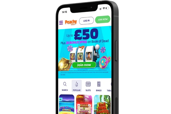PeachyGames Casino App Screenshot
